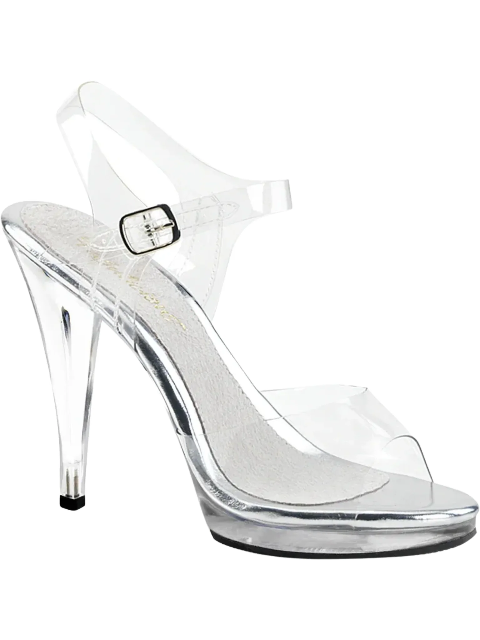 Clear Strappy High Heels