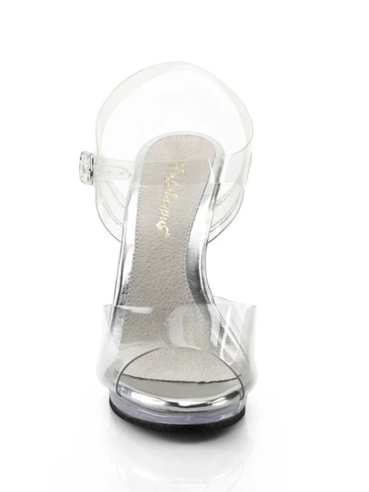 Clear Strappy High Heels - Image 3