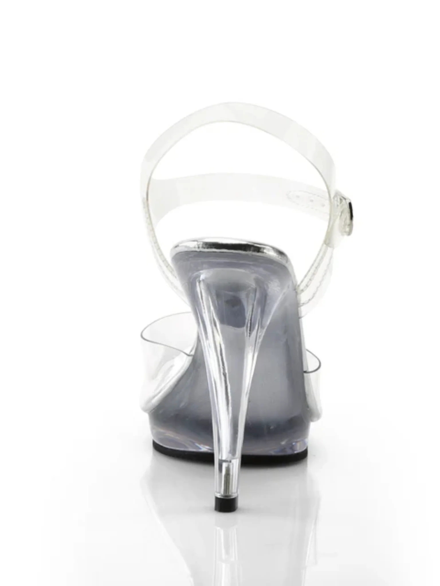 Clear Strappy High Heels - Image 4