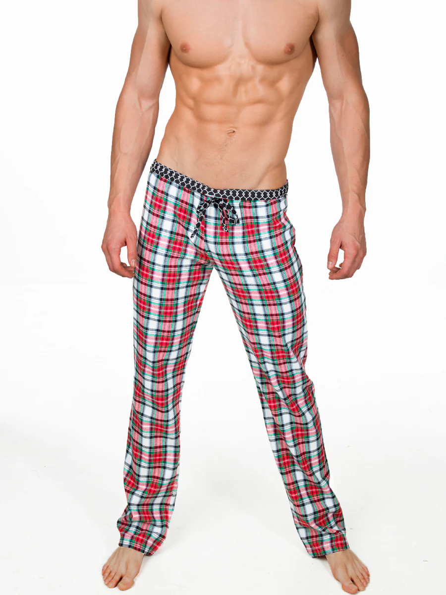 Cozy Plaid Pants for Men
