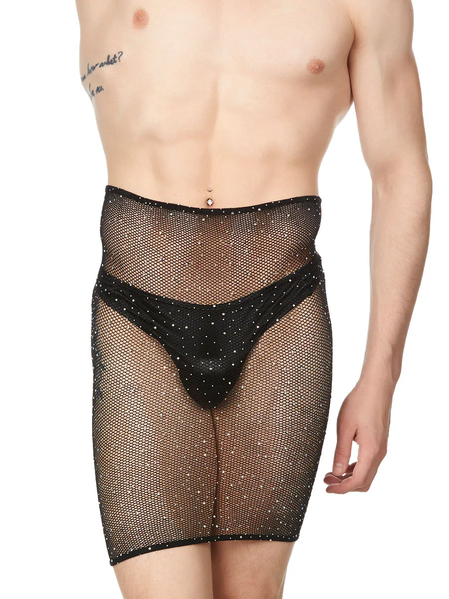 Crystalized Fishnet Tube Dress - Image 2