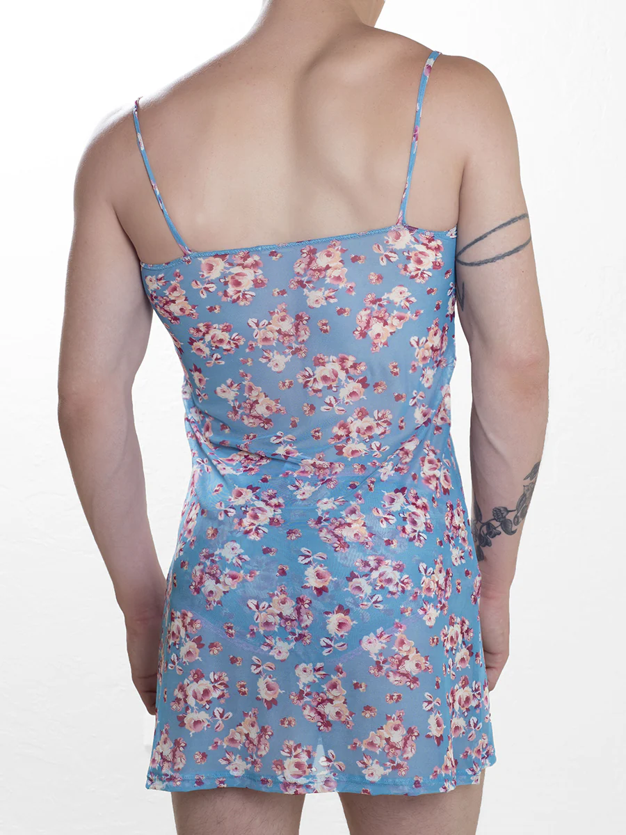 Floral Mesh Nightie - Image 2