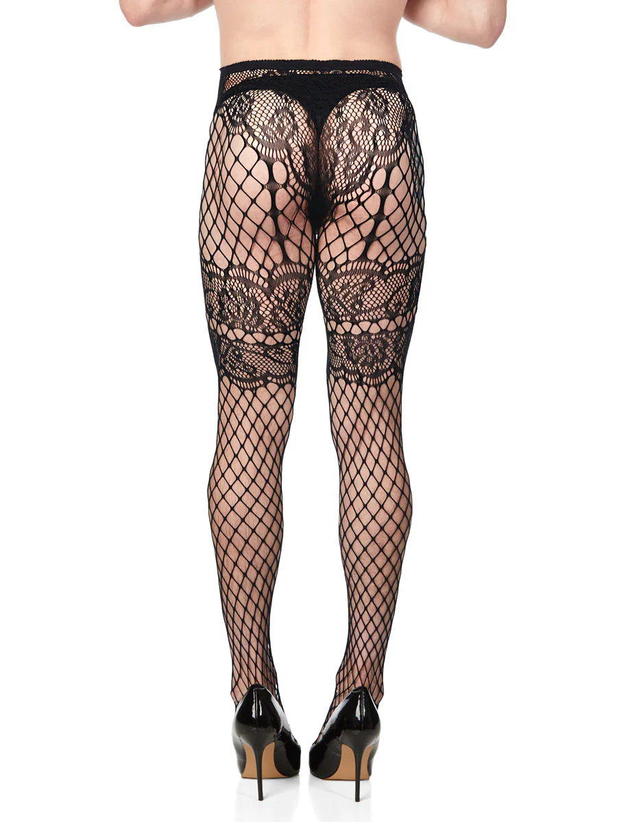 French Garter Net Tights - Image 2