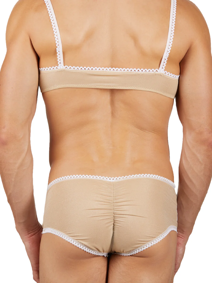Sparkling Golden Lace Bra - Image 2