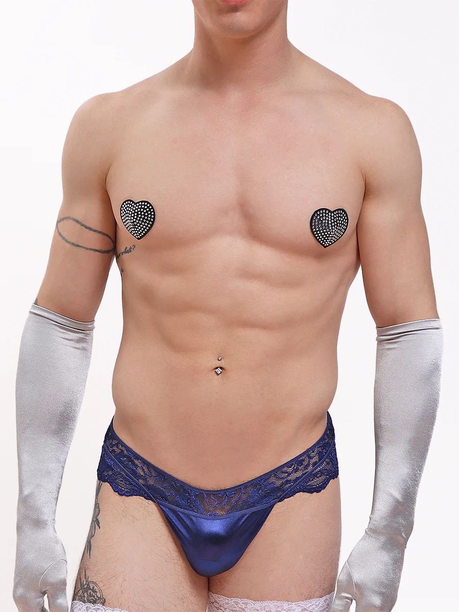 Heart-Shaped Rhinestone Pasties - Image 3