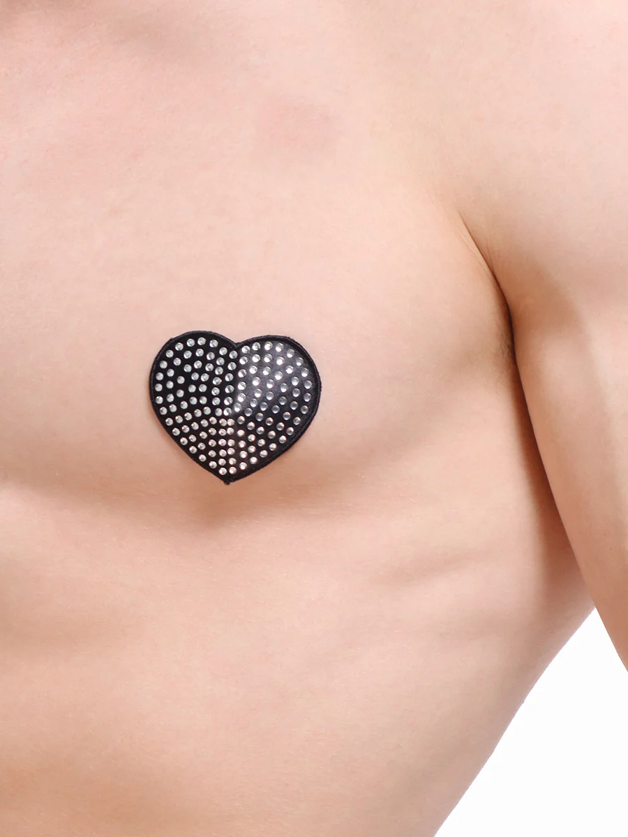 Heart-Shaped Rhinestone Pasties - Image 4