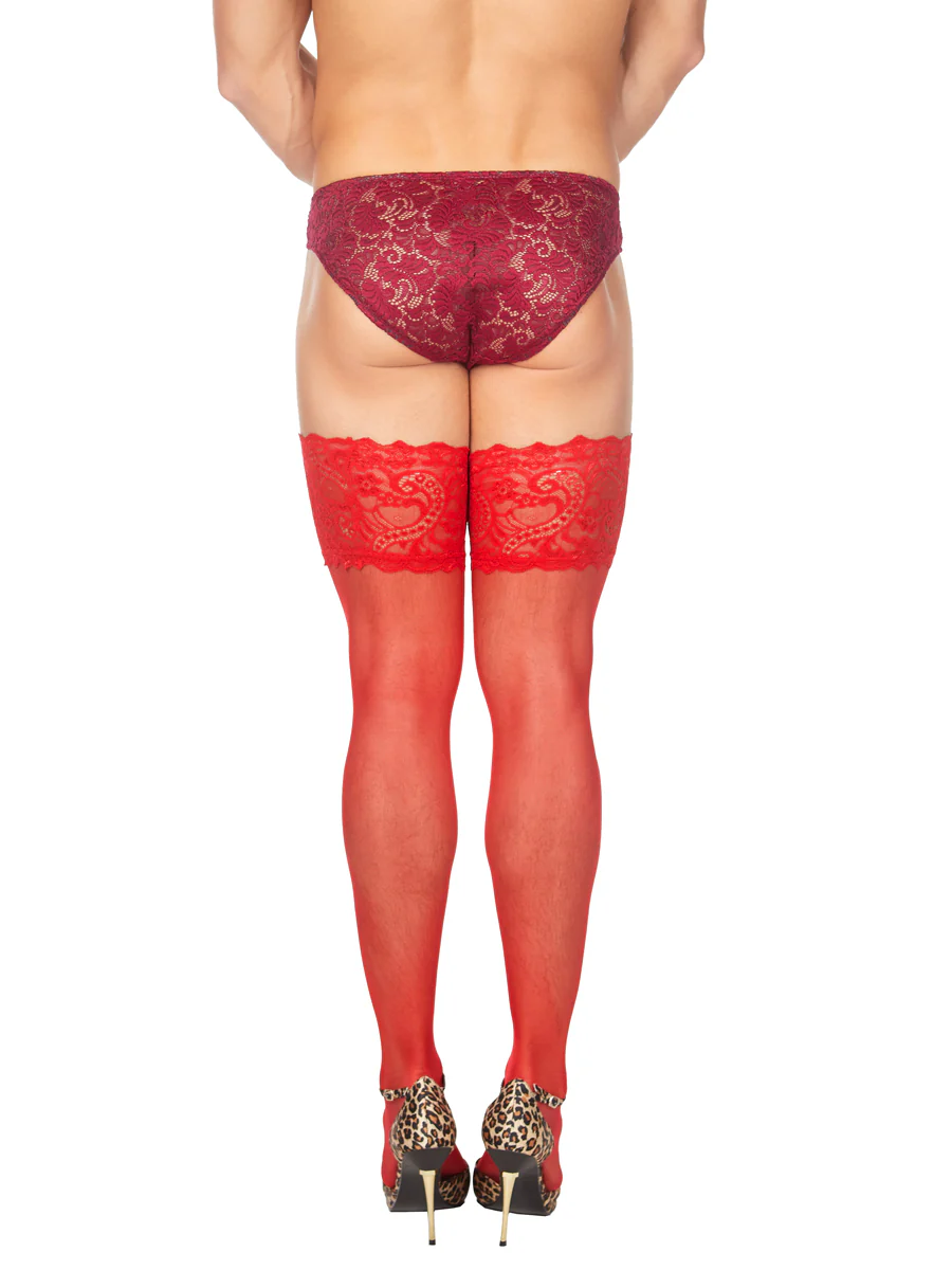 Lace Top Hold Ups - Image 2