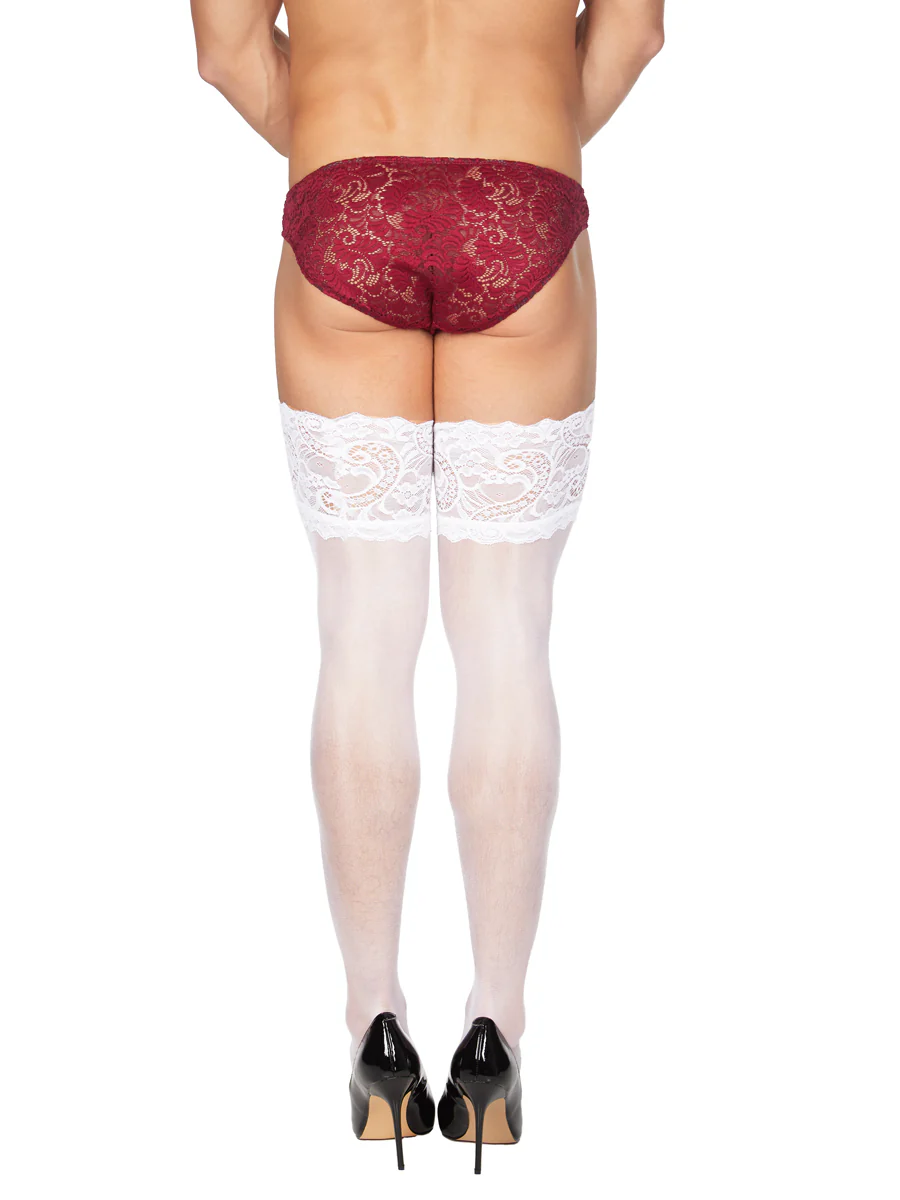 Lace Top Hold Ups - Image 3