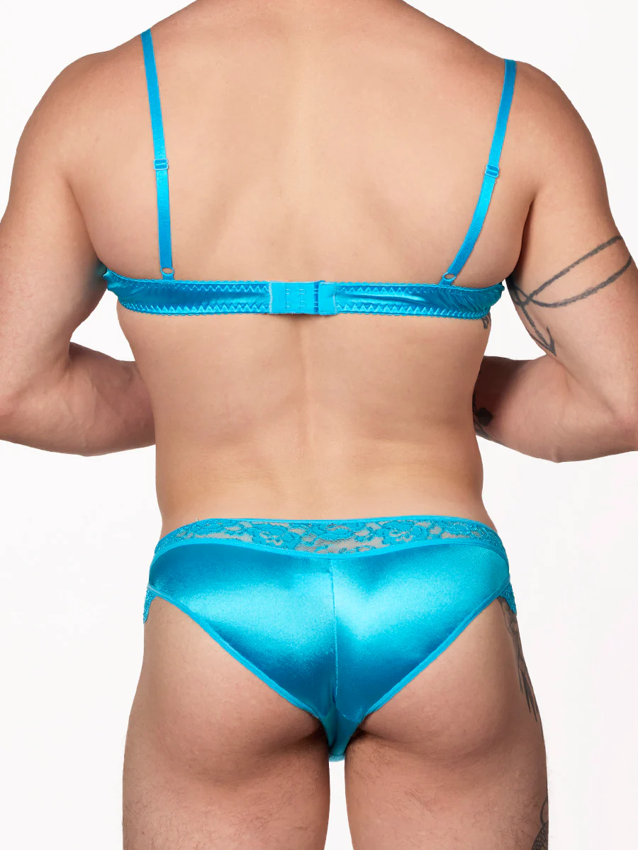 Luxe Satin & Lace Bra - Image 5