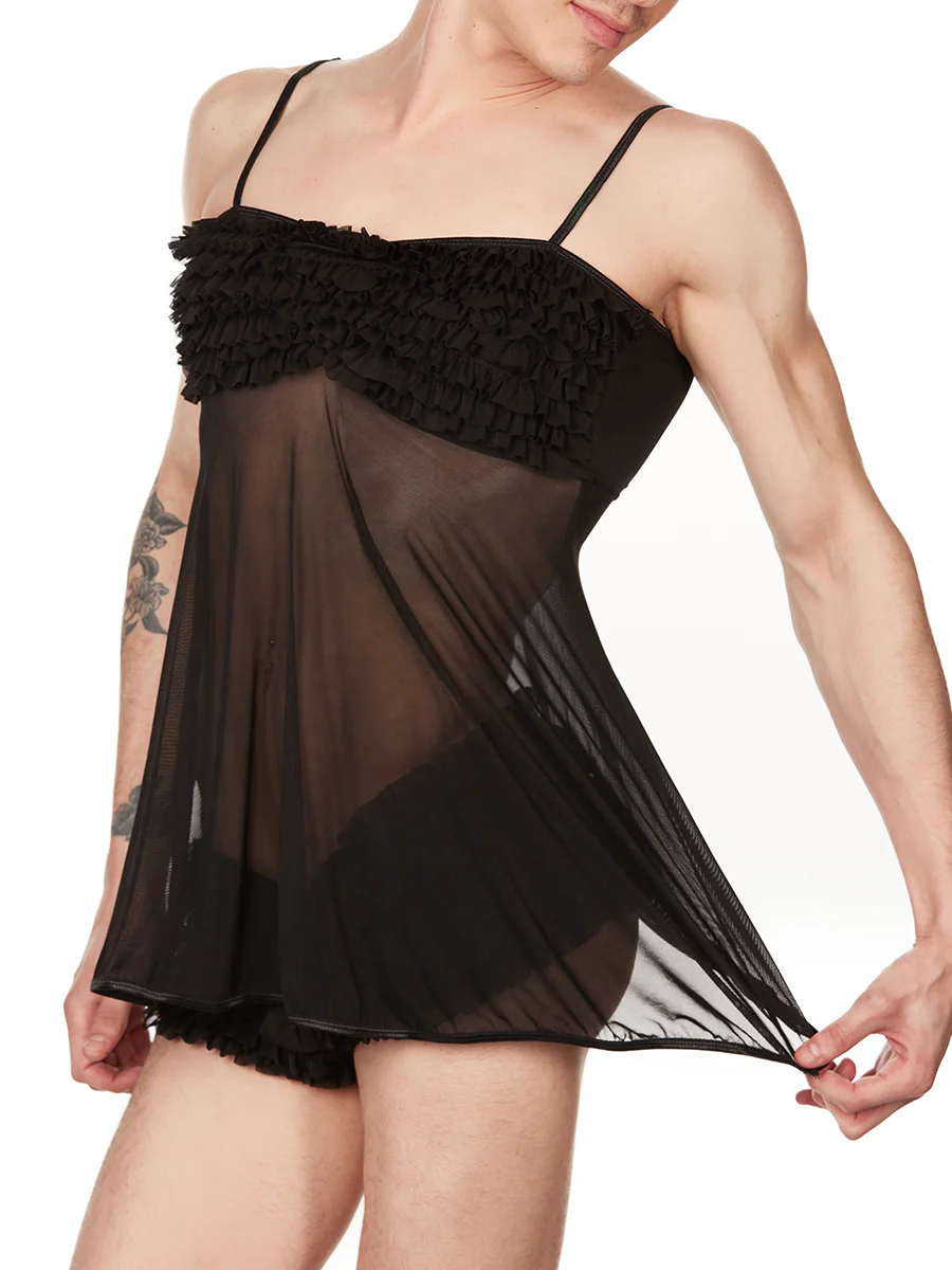 Mesh Babydoll Nightie - Image 2