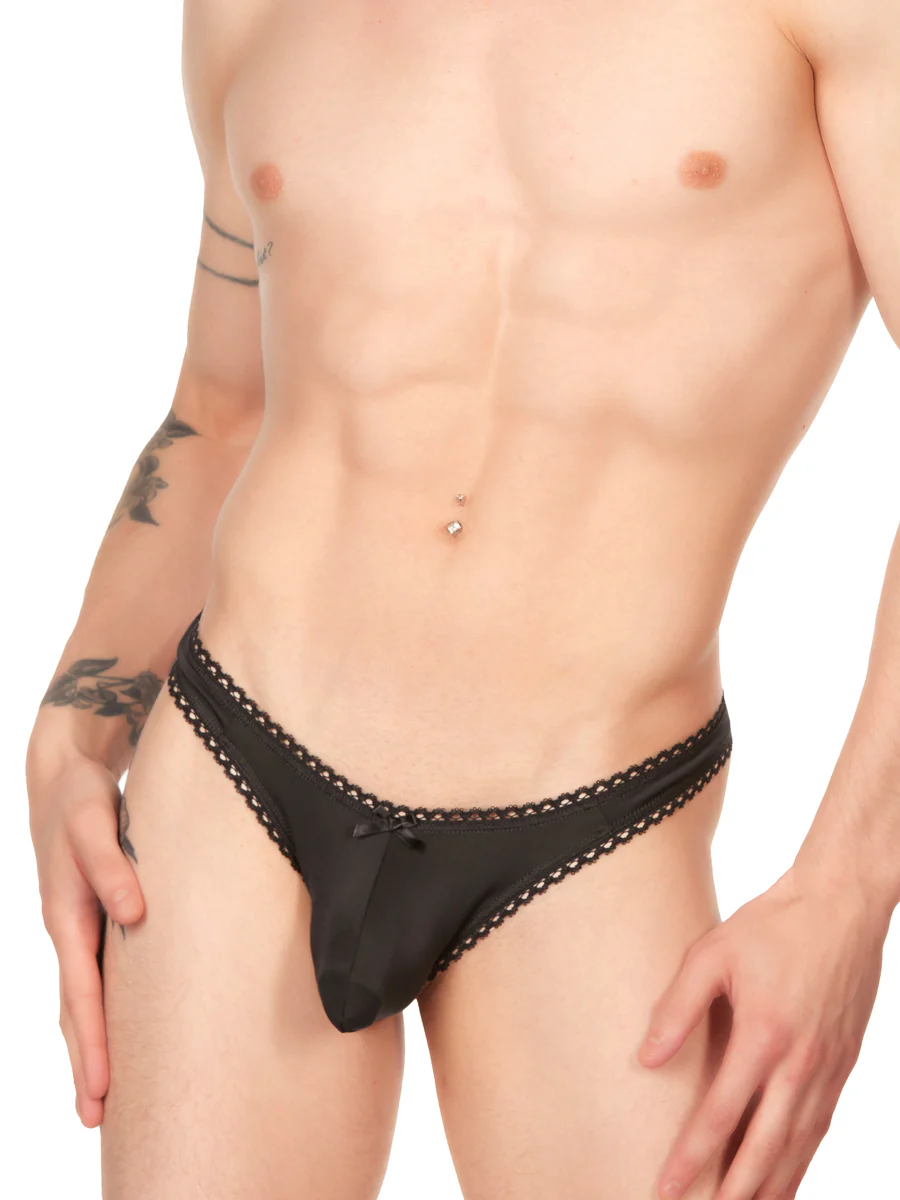 Sporty Picot Thong