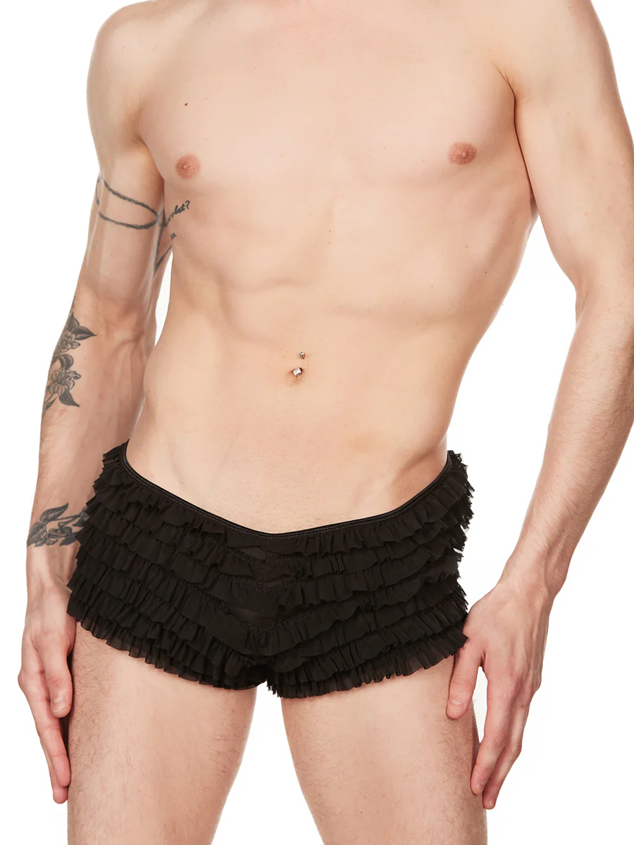 Mesh Ruffle Shorts - Image 2