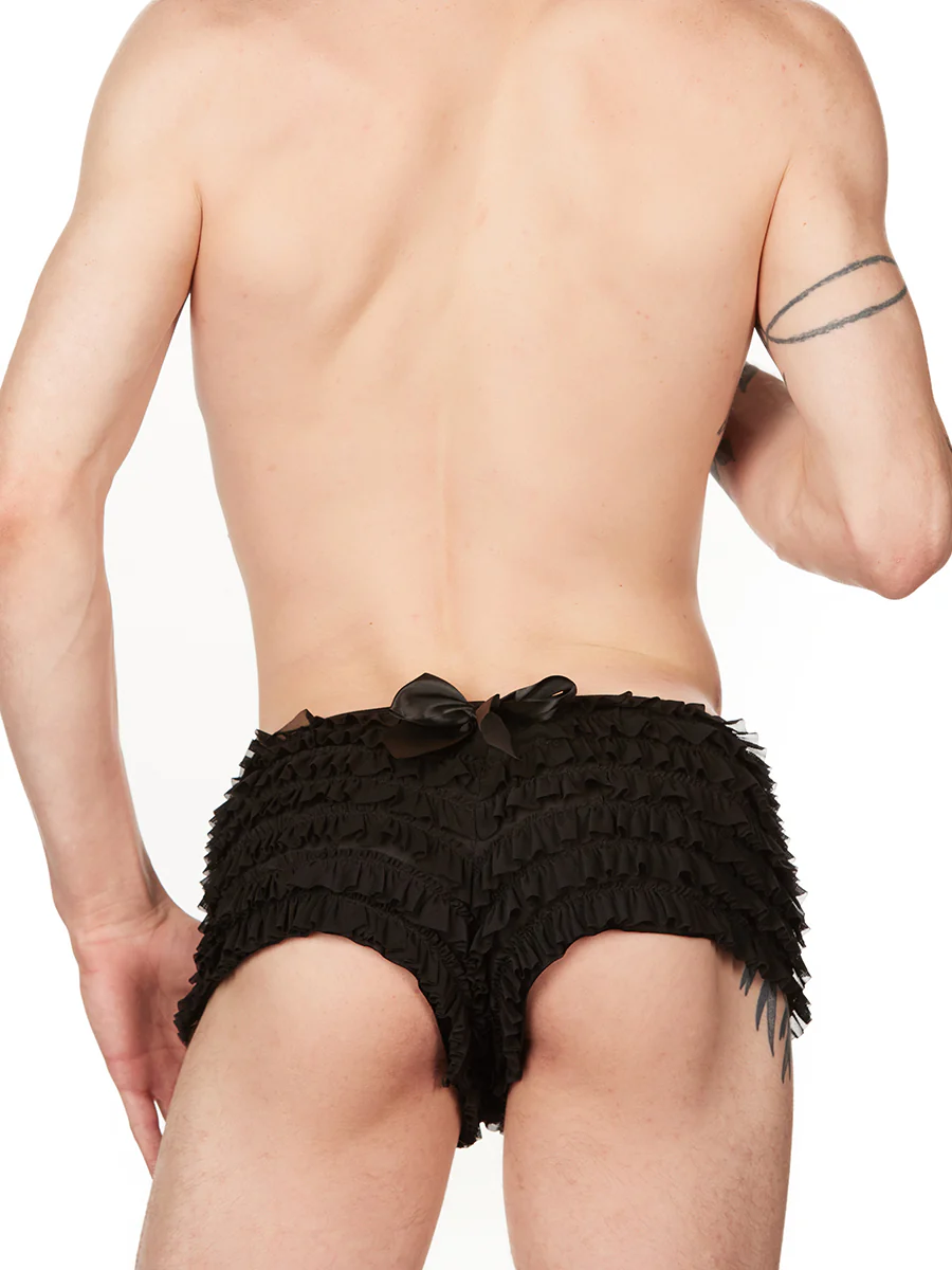 Mesh Ruffle Shorts - Image 3