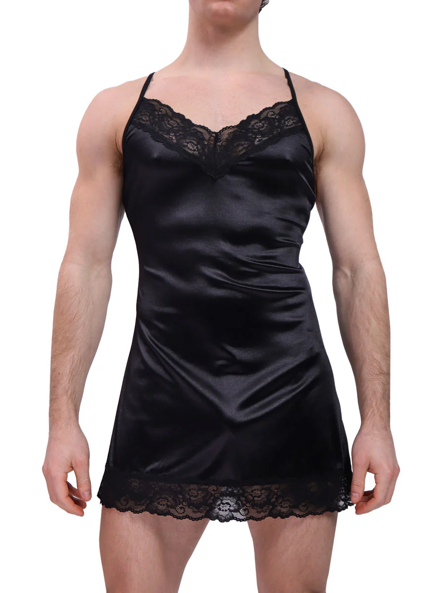 Luxe Satin & Lace Chemise - Image 3