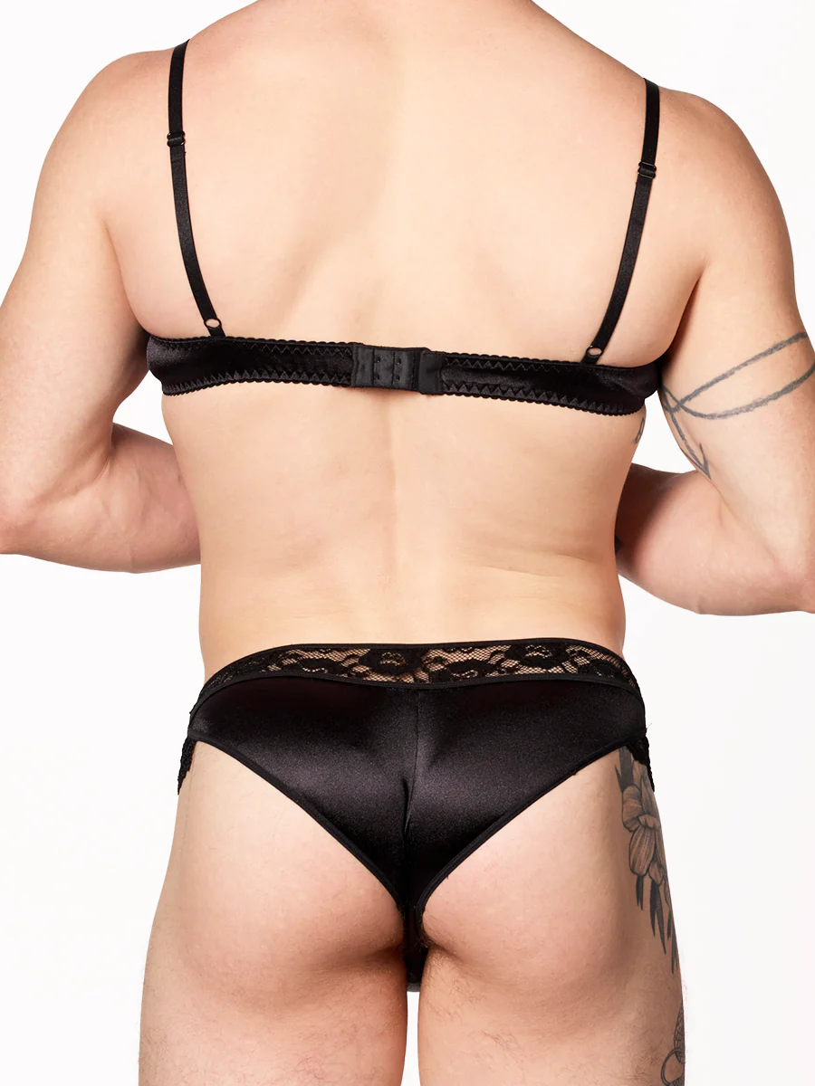 Luxe Satin & Lace Bra - Image 2