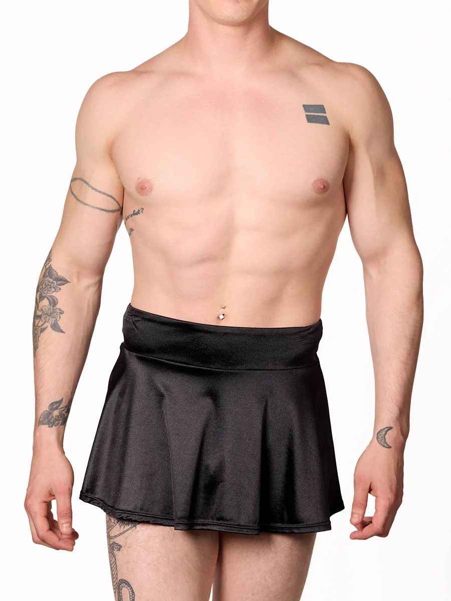 Luxe Satin Mini Skirt - Image 3