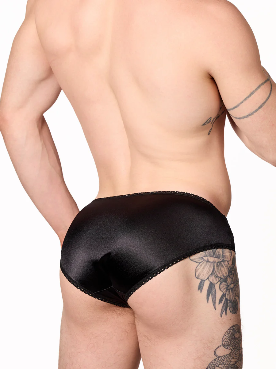 Luxe Satin & Lace Bikini Panty - Image 2