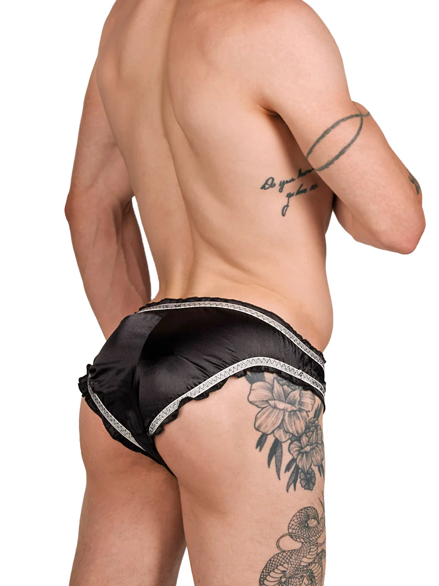 Frilly Shimmer Satin Panty - Image 4