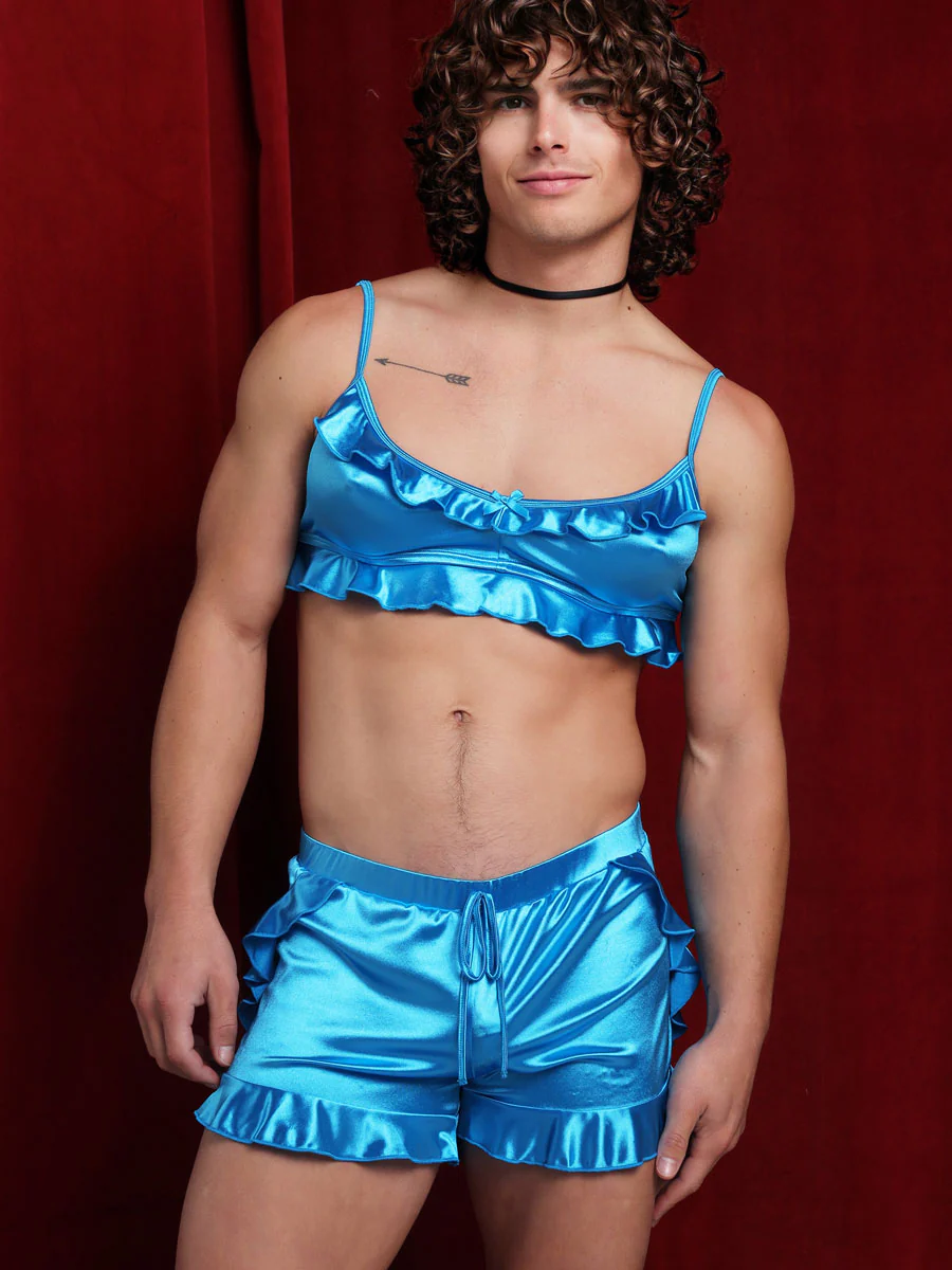 Luxe Satin Ruffle Bra - Image 6