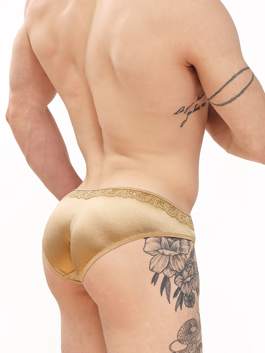 Luxe Satin & Lace Bikini Panty - Image 2