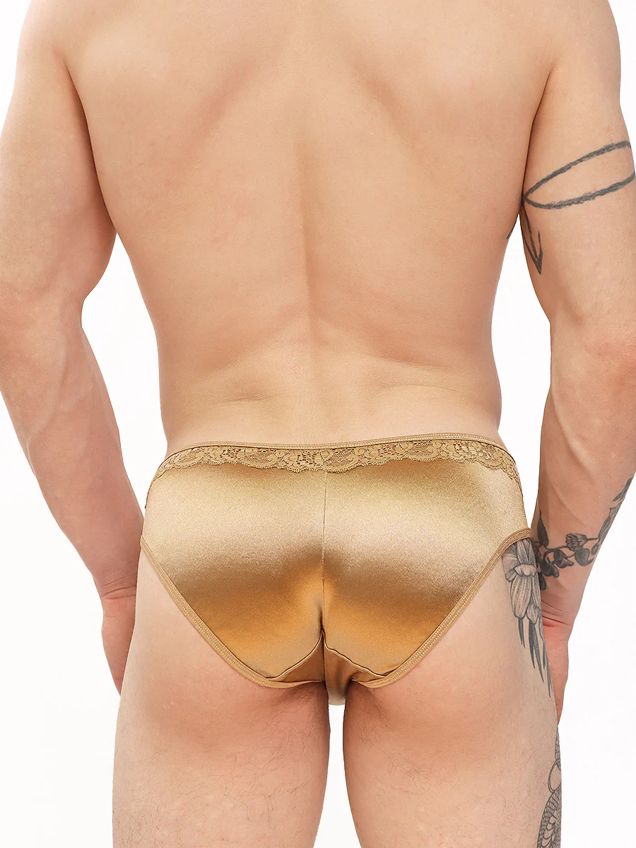 Luxe Satin & Lace Bikini Panty - Image 4