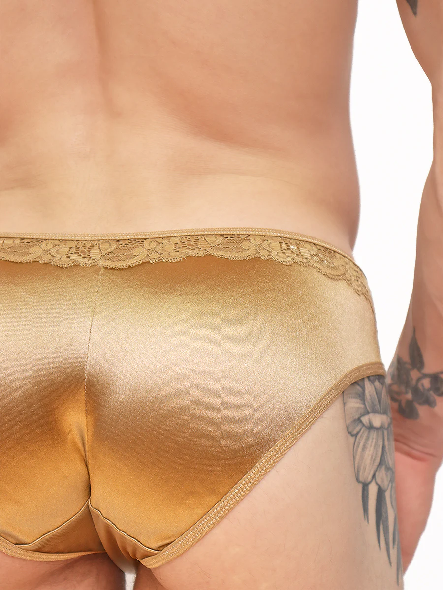 Luxe Satin & Lace Bikini Panty - Image 5