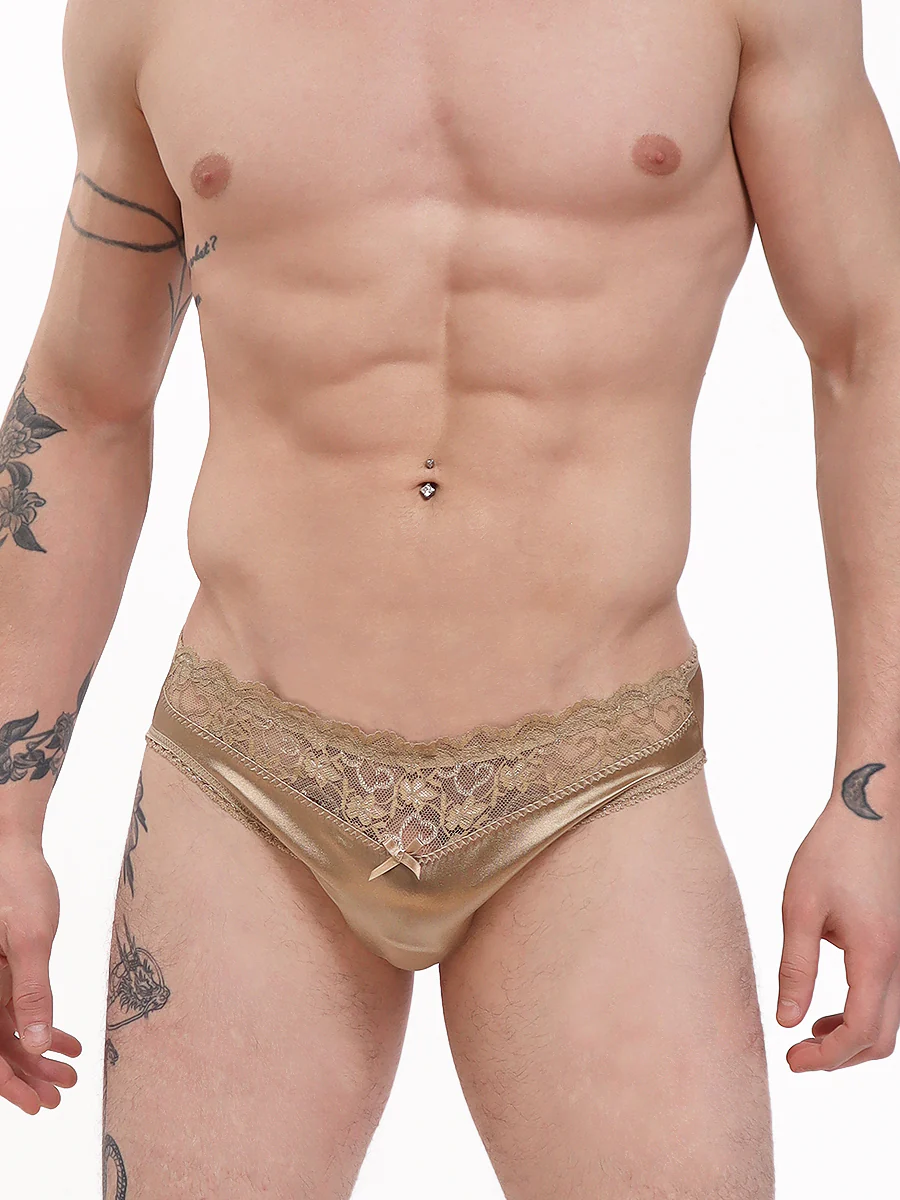 Satin & Lace Bikini Panty