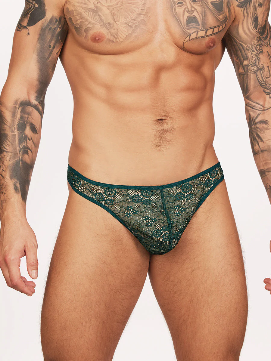 Paris Lace Lined Thong - Image 3