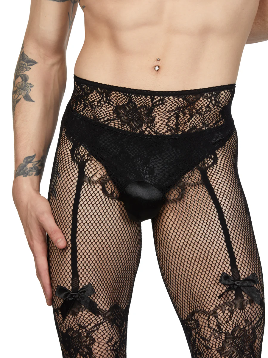 Crotchless Garter Tights - Image 3