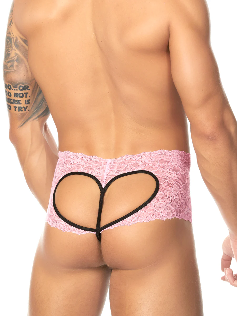 Lace Crotchless Heart Panties