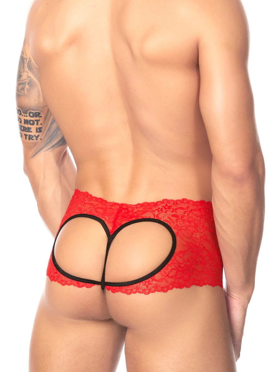 Lace Crotchless Heart Panties