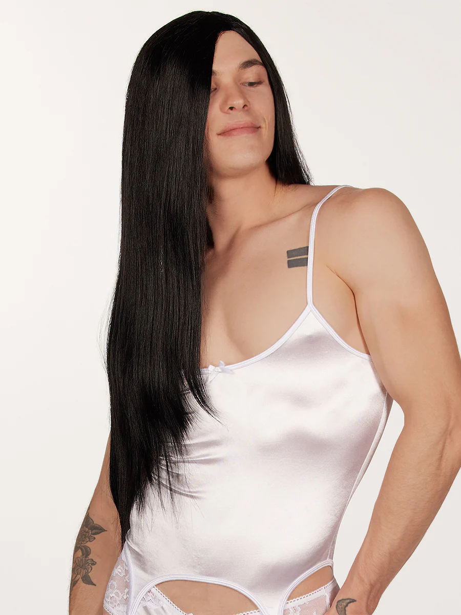 Long Black Straight Wig
