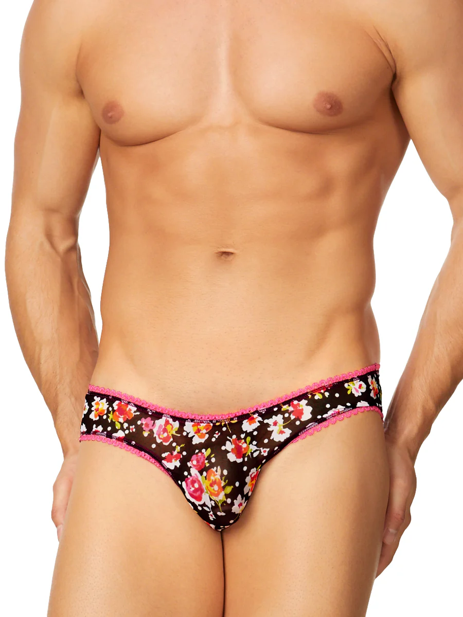 The Picot Mesh Blossom Brief