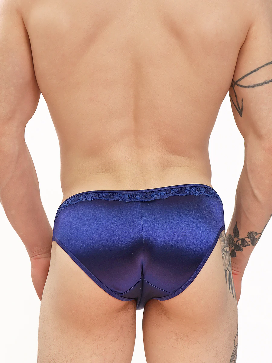 Luxe Satin & Lace Bikini Panty - Image 5