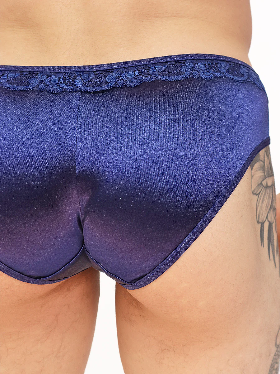 Luxe Satin & Lace Bikini Panty - Image 6