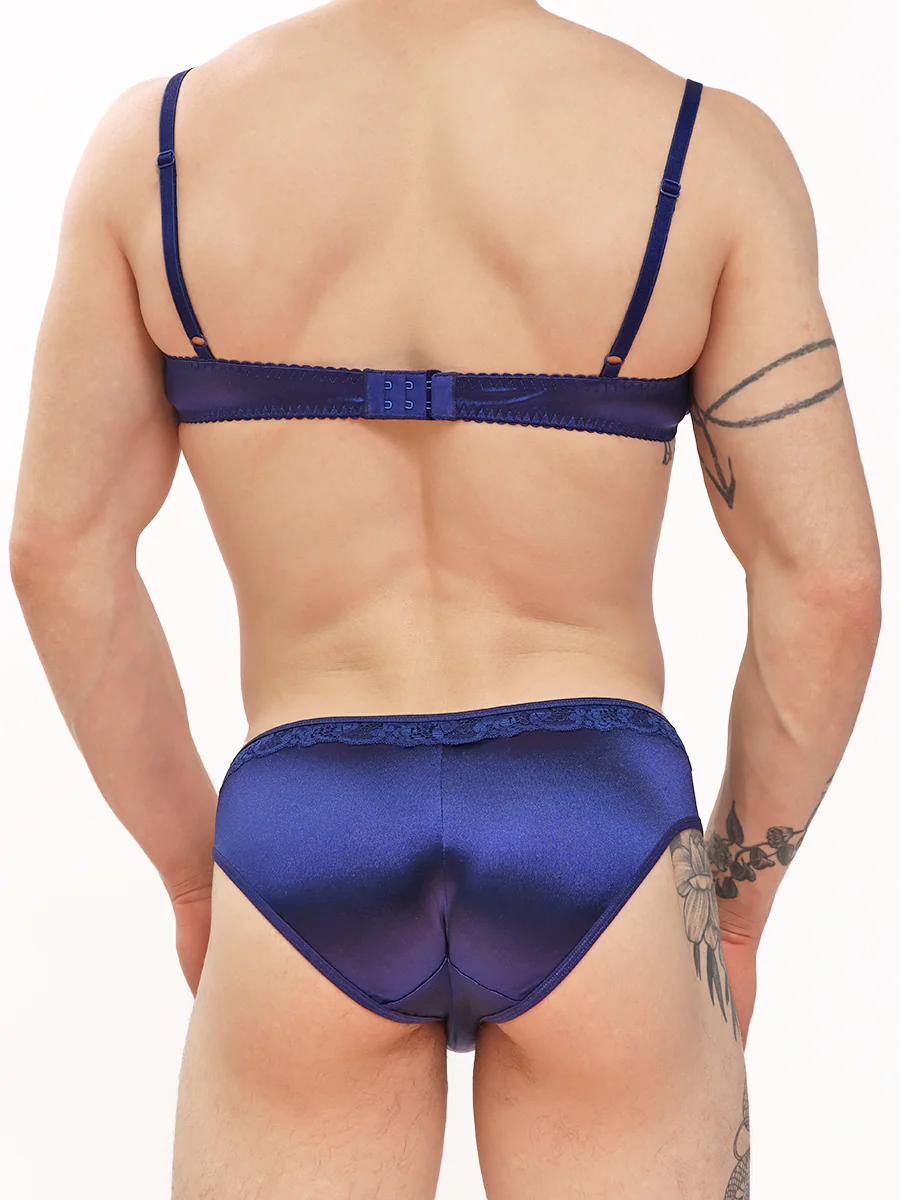Satin & Lace Bra - Image 5