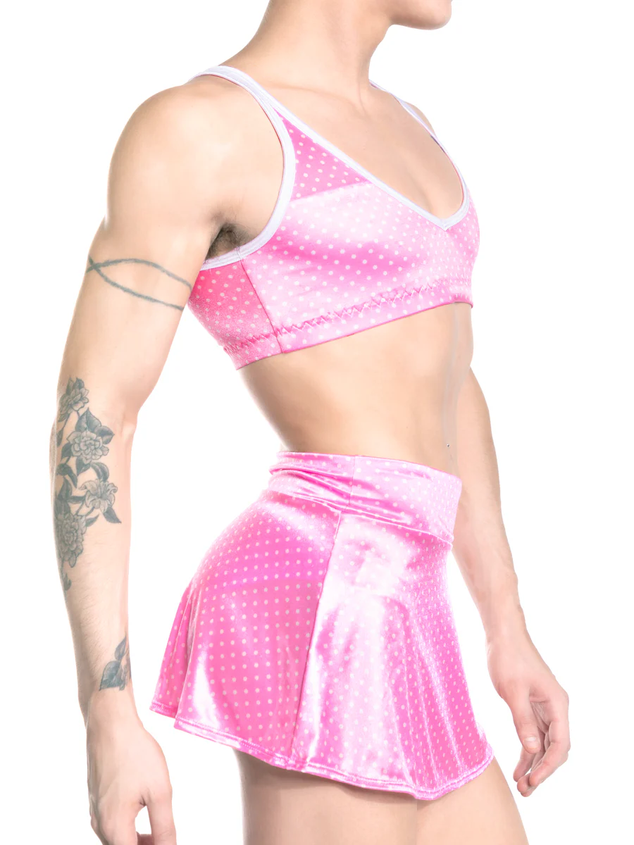 Polka Dot Satin Bra - Image 2