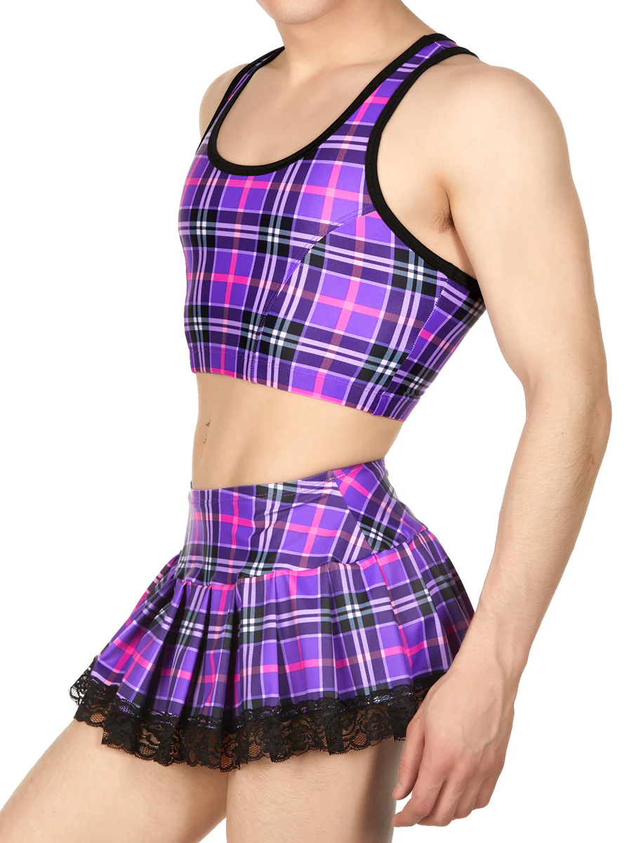 Plaid Crop Top - Image 3