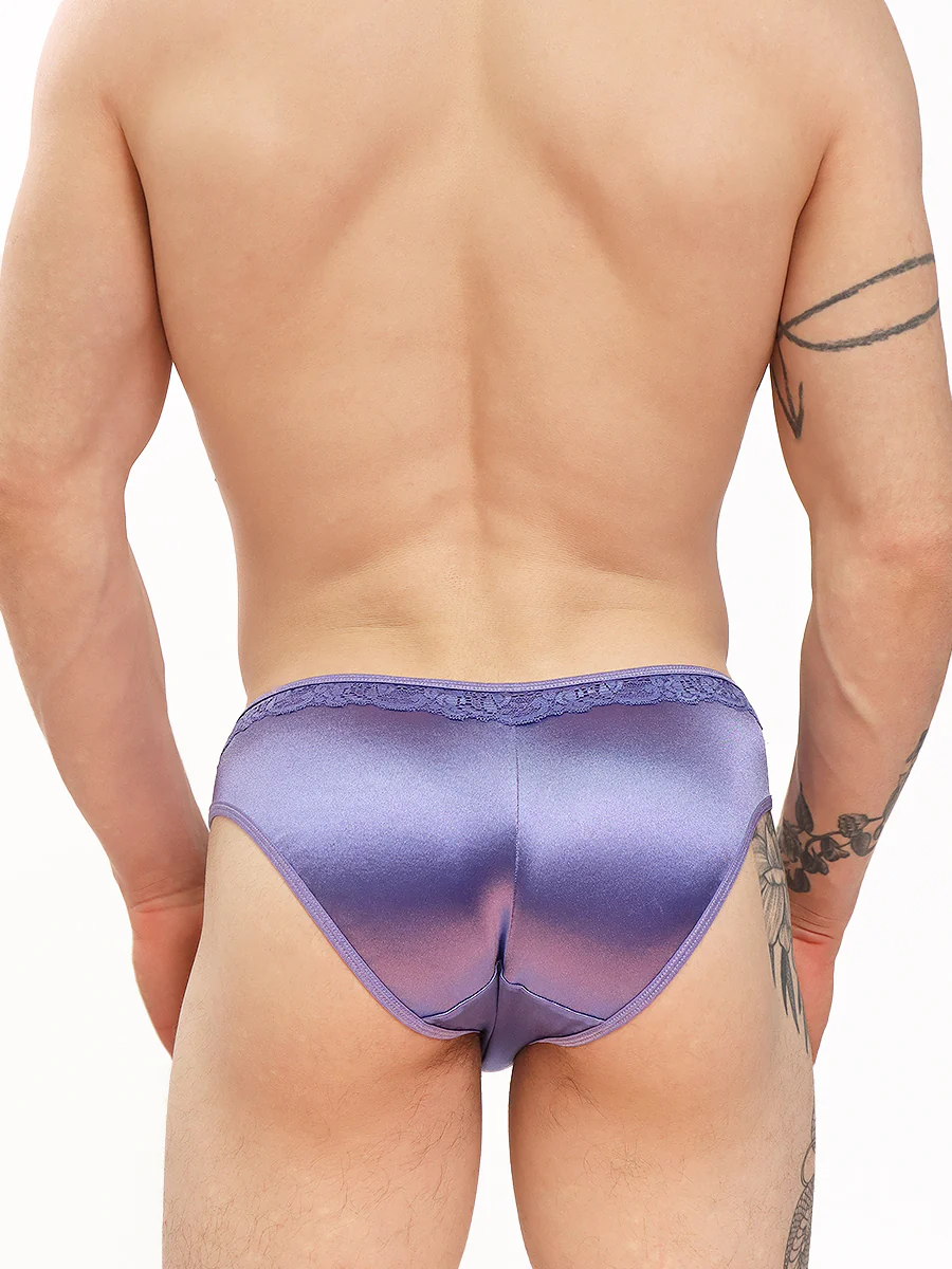 Luxe Satin & Lace Bikini Panty - Image 4