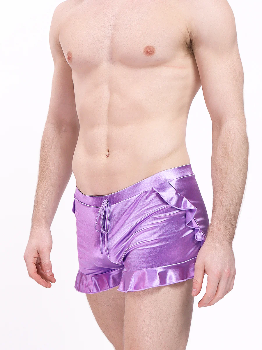 Luxe Satin Ruffle Short - Image 3