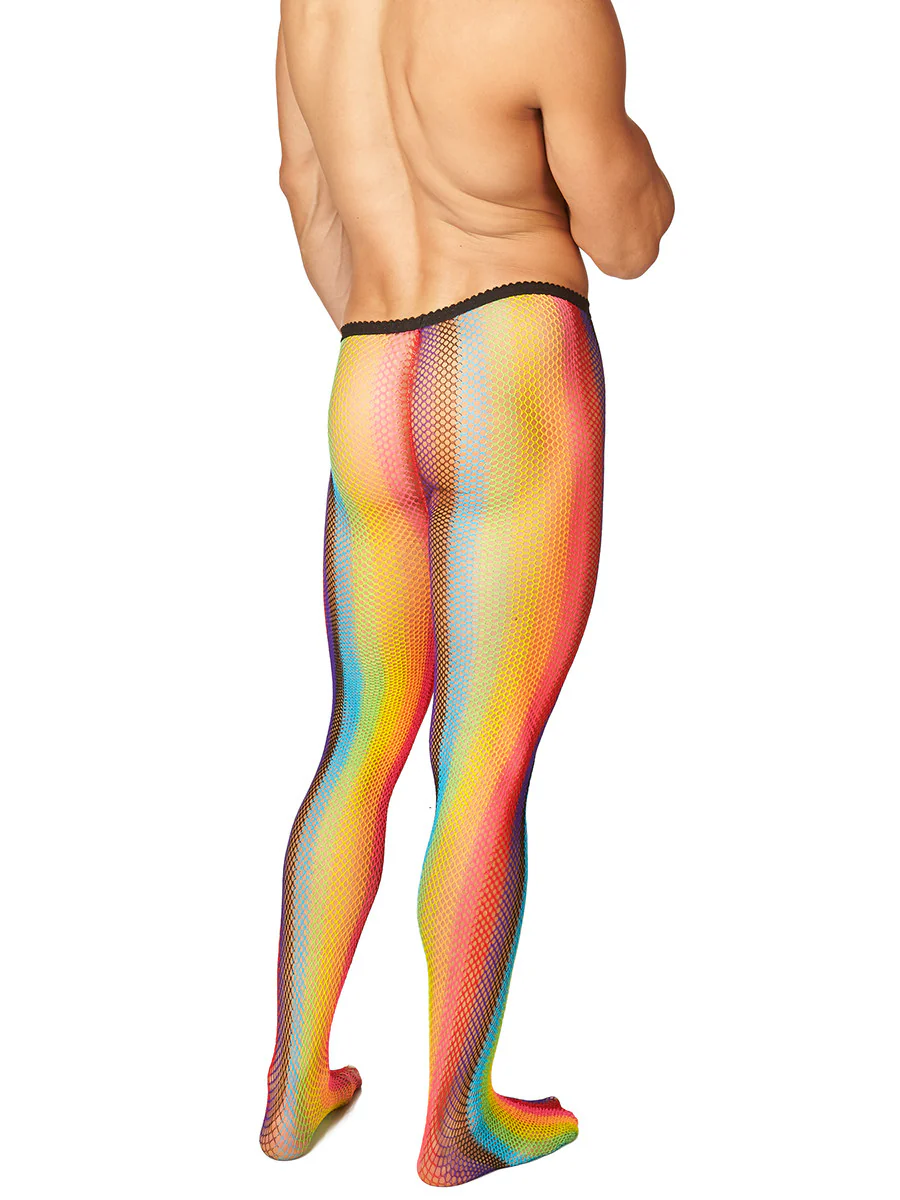 Rainbow Net Pantyhose Tights - Image 3