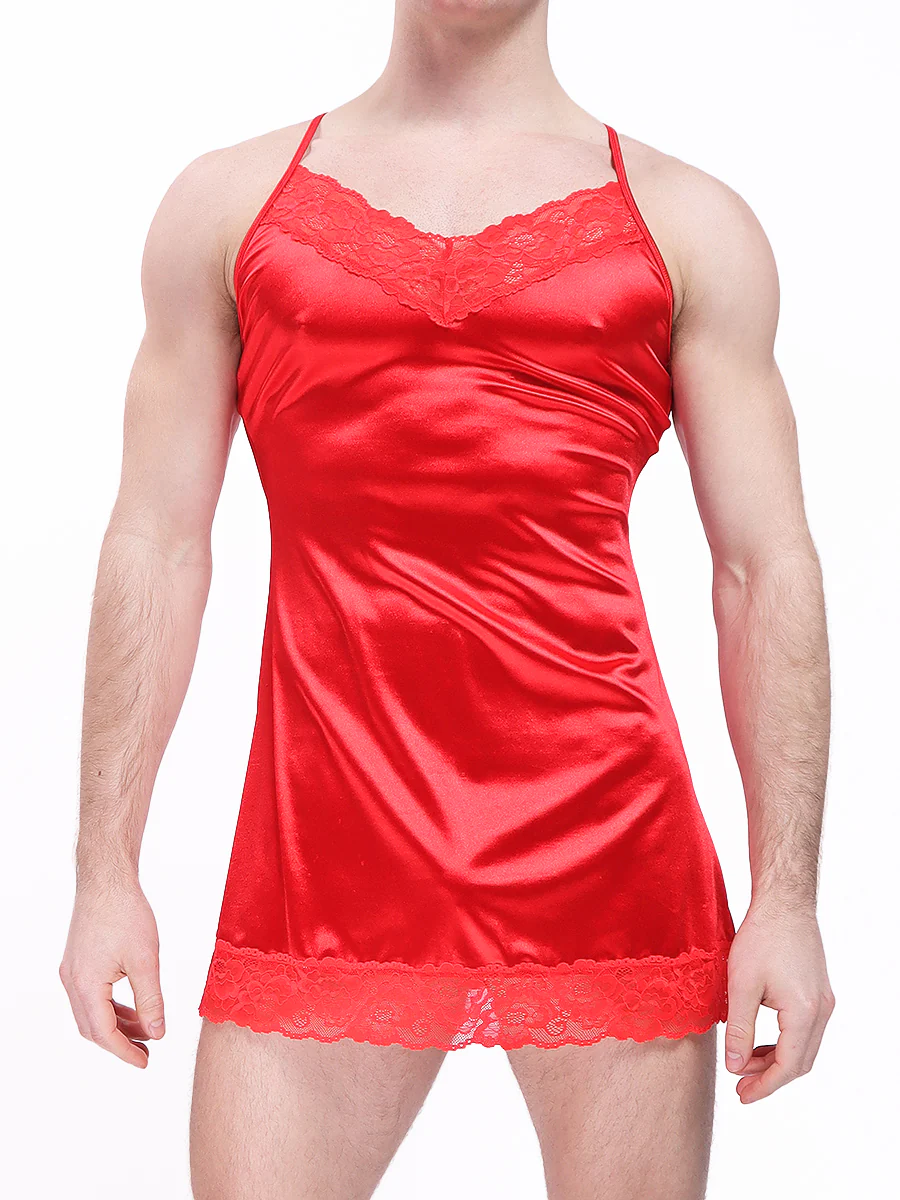 Luxe Satin & Lace Chemise - Image 2