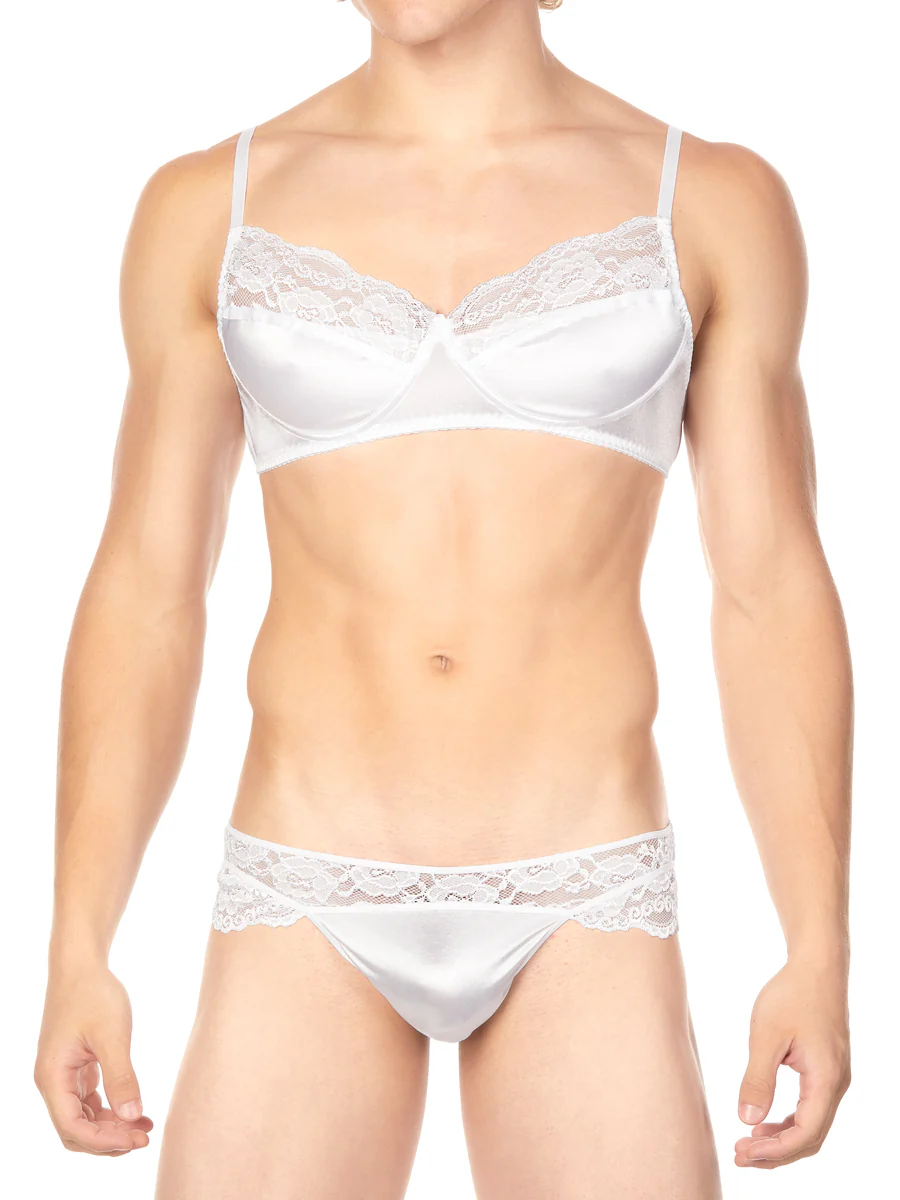 Satin & Lace Bra - Image 3