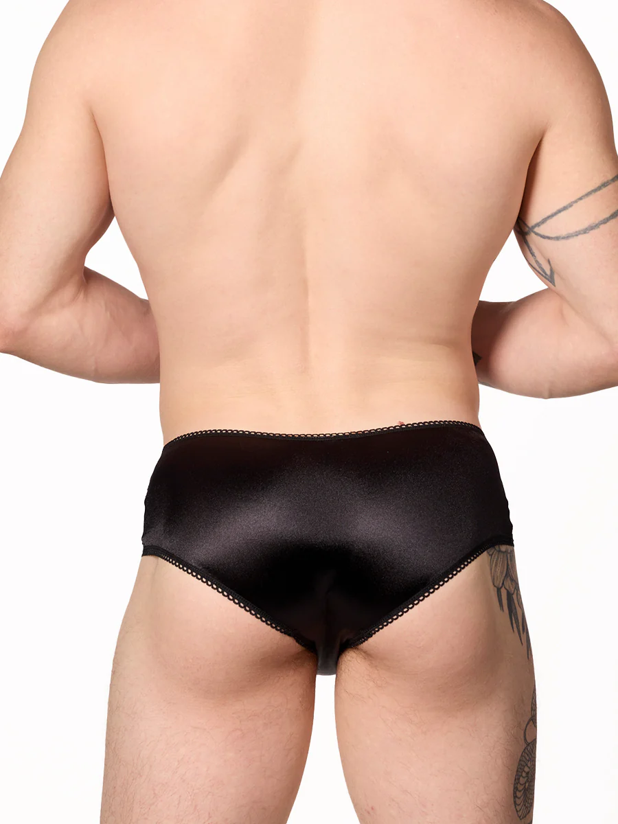 Luxe Satin & Lace Hipster Panty - Image 6