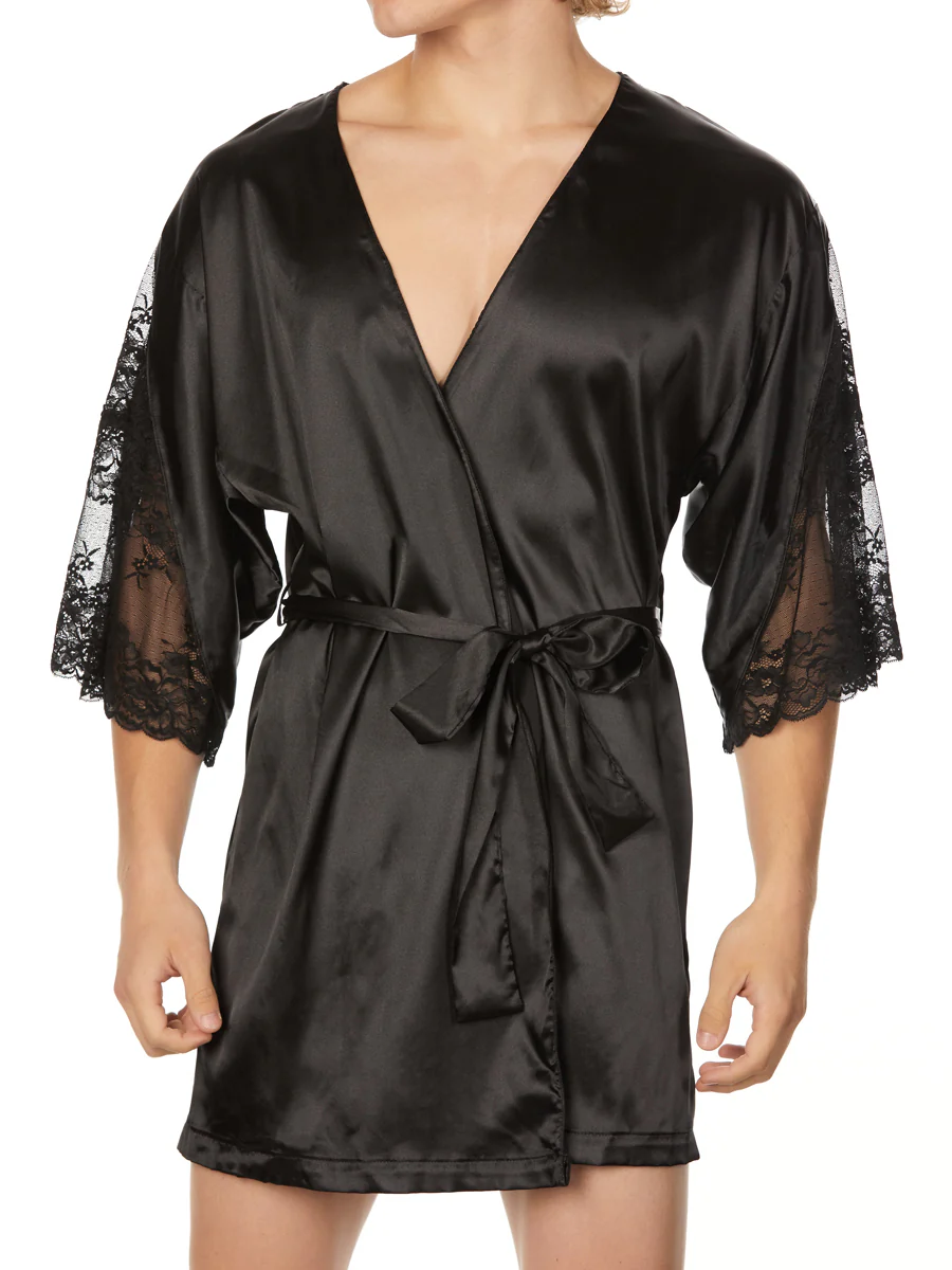 Satin & Lace Robe - Image 3