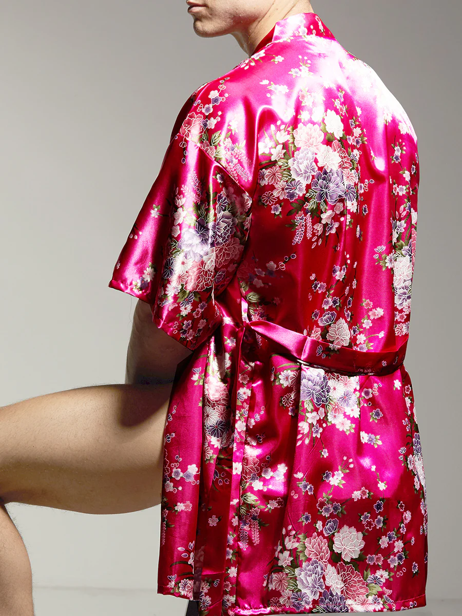 The Satin Peony Robe - Image 3