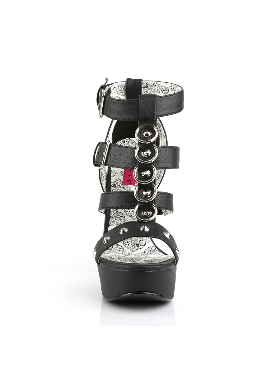 Strappy Studded High Heels - Image 3