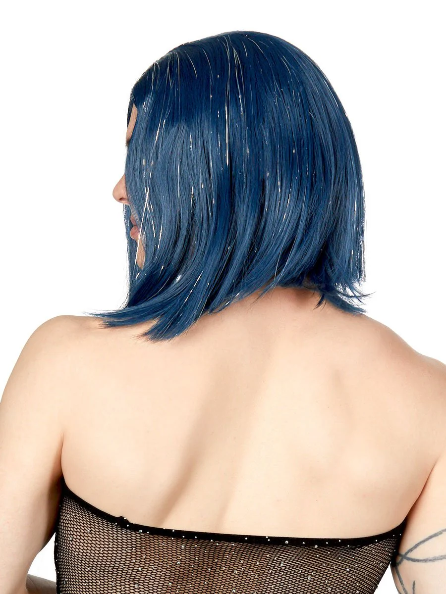 Asymmetrical Tinsel Bob Wig - Image 2