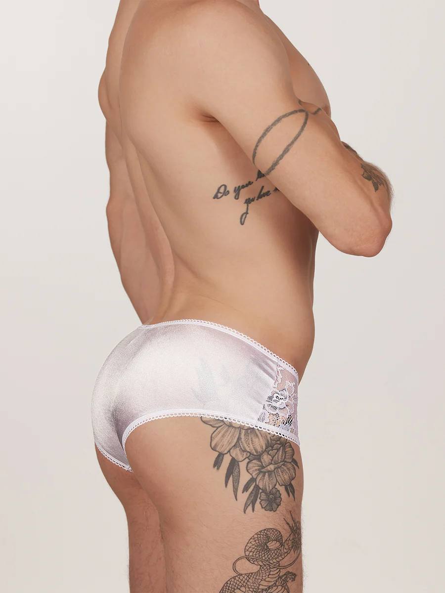 Couture Satin & Lace Hipster - Image 2