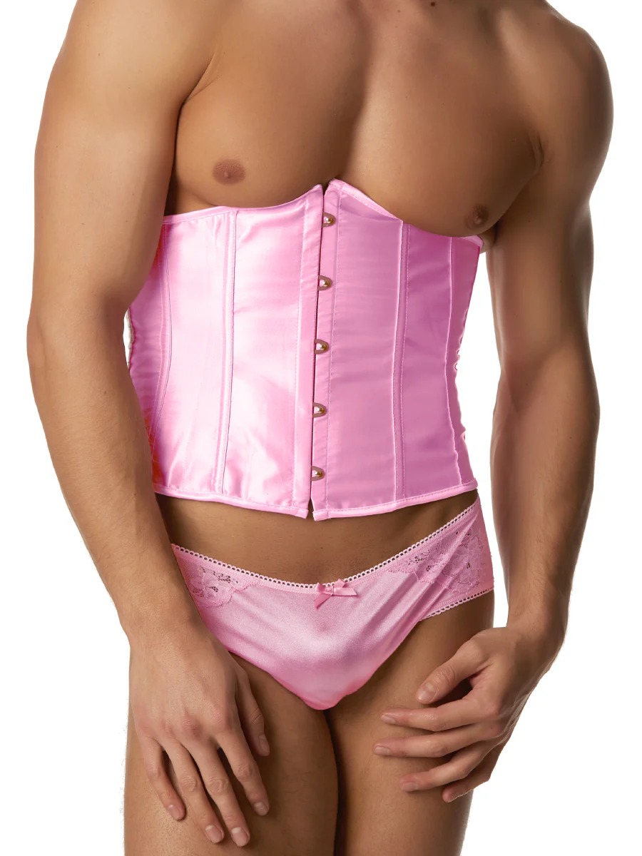 Pink Satin Waist Cincher